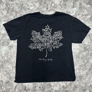 Tragically Hip Men’s Large Man Machine Poem Tour T-Shirt Black Canadian Band